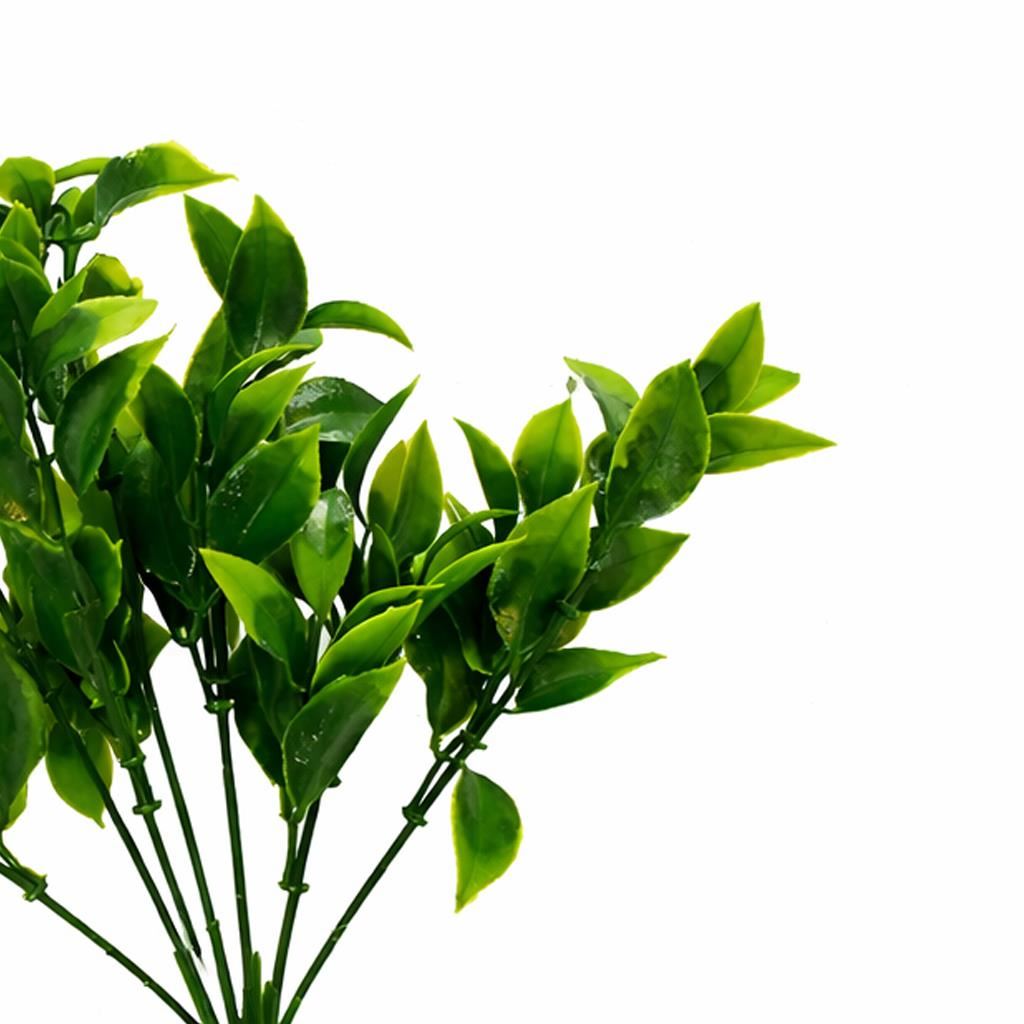 Pack of 6 x 30cm Artificial Boxwood Leaf Foliage Spray Stem-4