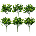 Pack of 6 x 30cm Artificial Boxwood Leaf Foliage Spray Stem-0