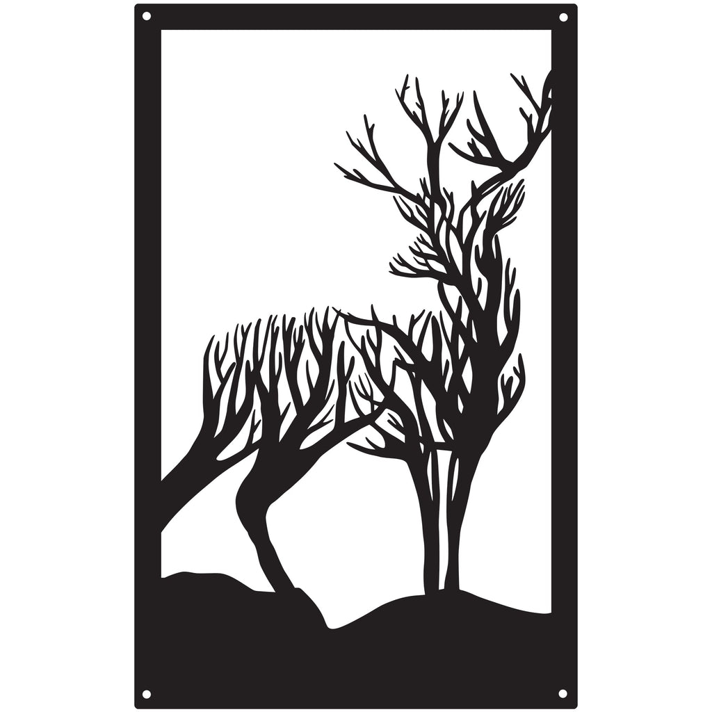 Turning Stag, SunCatcher Wall Art Highland Stag Design-2