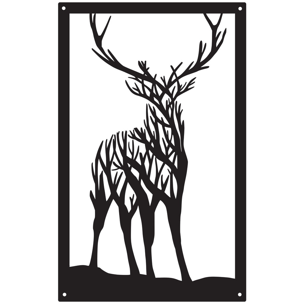 Staring Stag, SunCatcher Wall Art Highland Stag Design-2