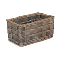Unlined Grey Scandi Storage Basket-0
