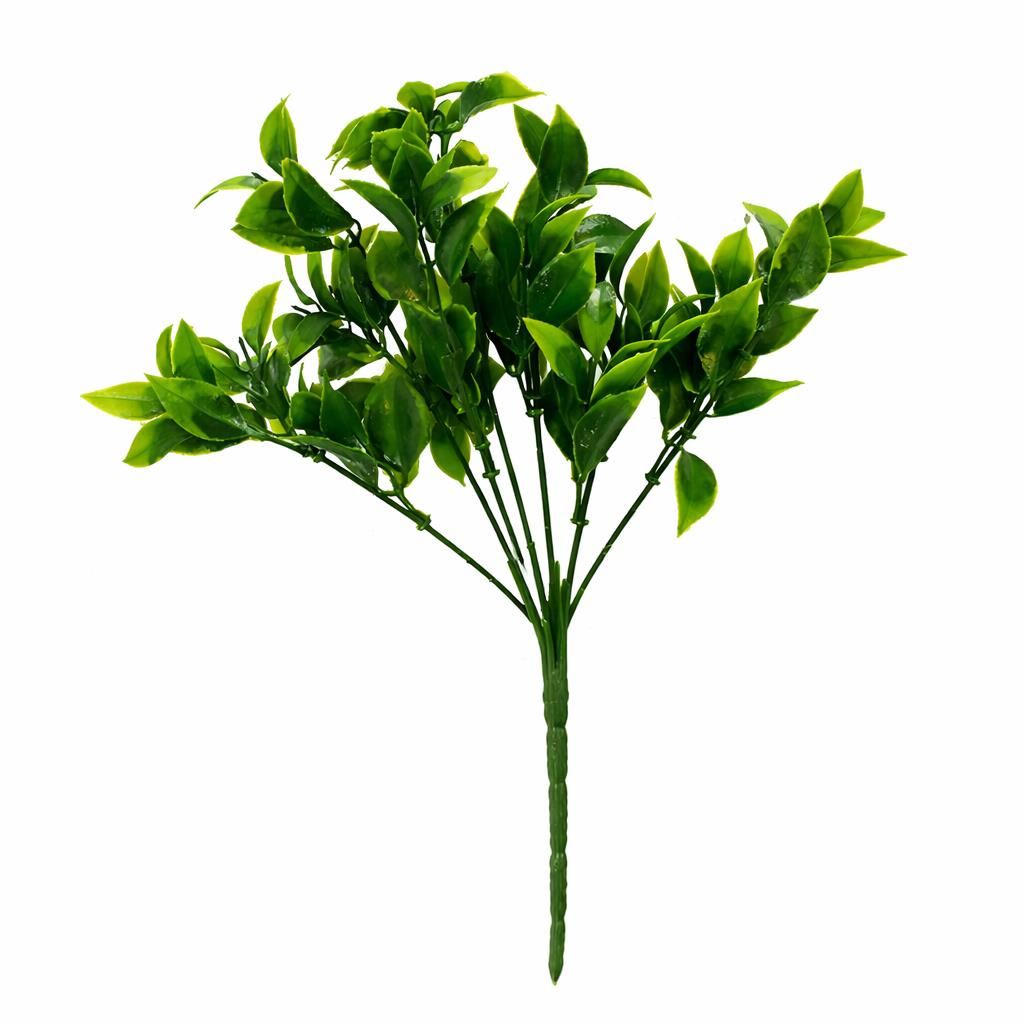 Pack of 6 x 30cm Artificial Boxwood Leaf Foliage Spray Stem-2